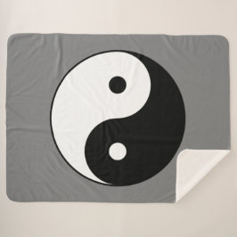 Yin and Yang Symbol (Chinesischer Taoist Taijitu) Sherpadecke