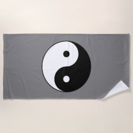 Yin and Yang Symbol (Chinesischer Taoist Taijitu) Strandtuch