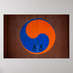 Yin and Yang symbol, South Korea Poster