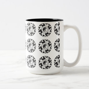 Yin and Yang Tiled Asian Symbol Tasse