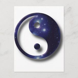 Yin and Yang Universe Symbol Postkarte