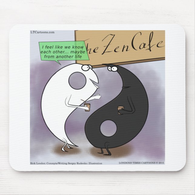 Yin trifft Yang Zen Lustig Mousepad (Vorne)