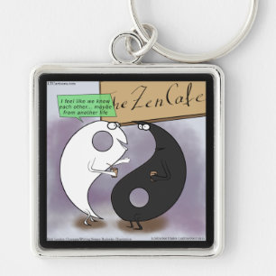 Yin trifft Yang Zen Lustig Schlüsselanhänger