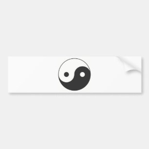 YIN U. YANG-SYMBOL AUTOAUFKLEBER