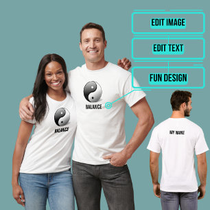 Yin und Yang Basketball Jersey T-Shirt