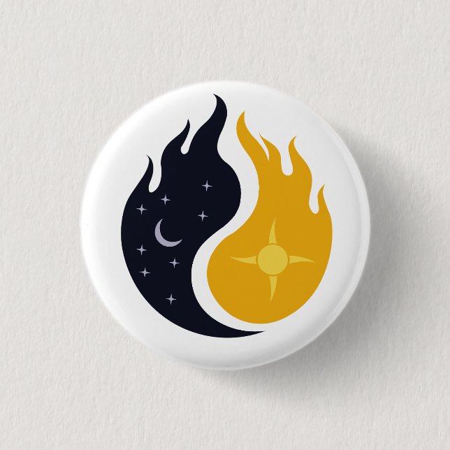 Yin und Yang Button (Vorderseite)