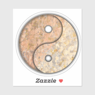 Yin und Yang Custom-Cut Vinyl Sticker