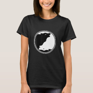 Yin und Yang Dangerous Wolf Animals Wild Art Gesch T-Shirt