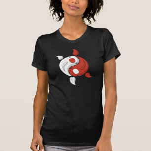 Yin und Yang das dunkle Koi-Shirt T-Shirt