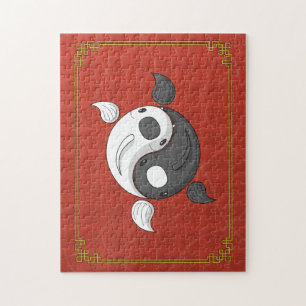 Yin und Yang das Koi Puzzlespiel Puzzle