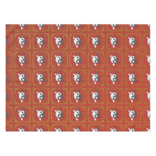 Yin und Yang das Koi-Tablecloth Tischdecke