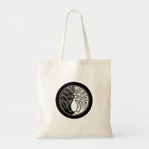Yin und Yang, die japanische Ginger in den Kreis a Tragetasche