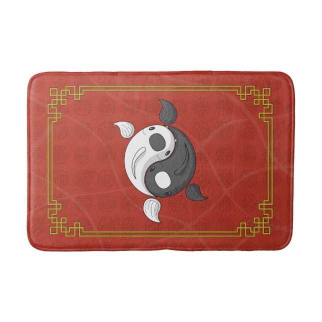 Yin und Yang die Koi-Badematte Badematte (Vorderseite)