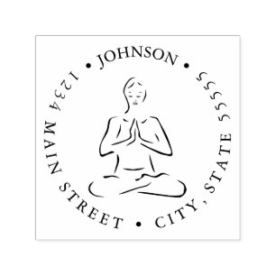 Yin und Yang Friedlich Medizin Rückkehrlabel Permastempel