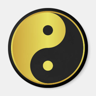 Yin und Yang Goldasianische Philosophie zen Magnet
