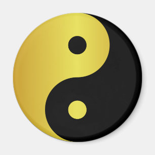 Yin und Yang   Goldasianische Philosophie zen Magnet