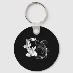 Yin und Yang japanische Koi-Fische Schlüsselanhänger
