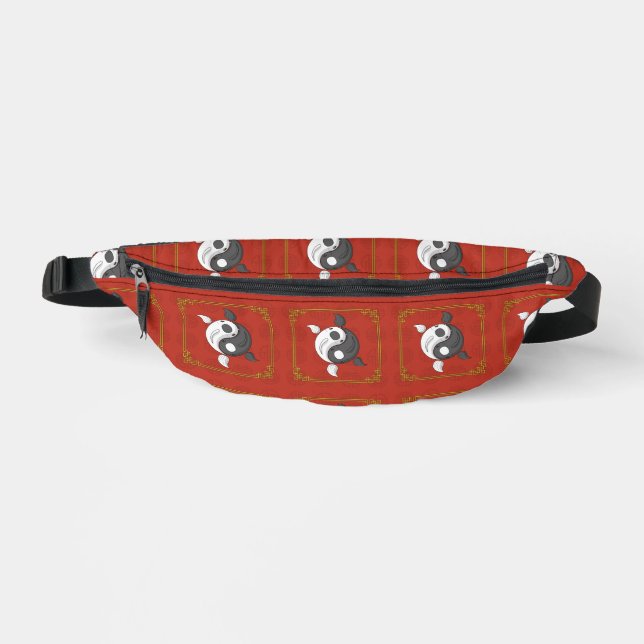 Yin und Yang Koi Bauchtasche (Vorderseite)