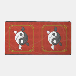 Yin und Yang Koi Schreibtischunterlage