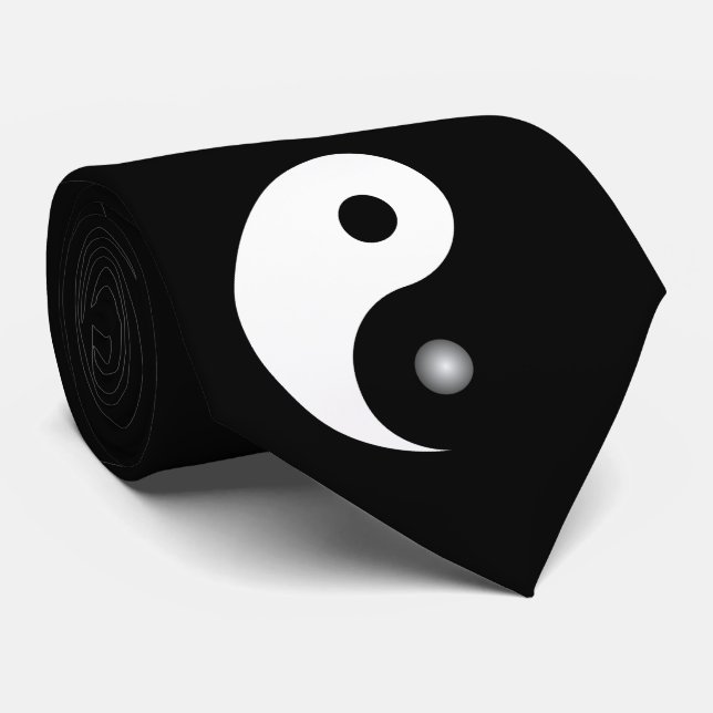 Yin und Yang Krawatte (Gerollt)