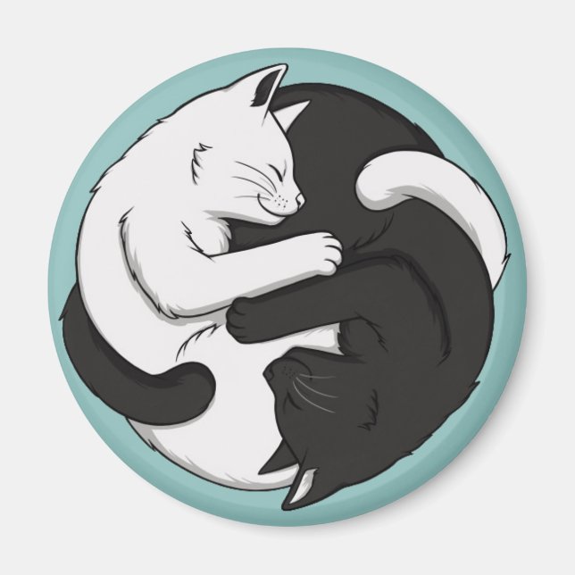 Yin und Yang Magnet (Vorne)