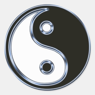 Yin und Yang Medallion Sticker