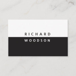 Yin und Yang Moderner Schwarz-weißer Minimalwert Visitenkarte