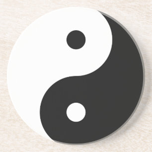 Yin und Yang Motivierend Philosophisches Symbol Untersetzer