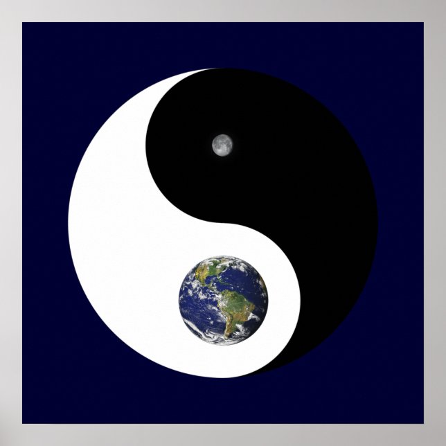 Yin und Yang Print Poster (Vorne)