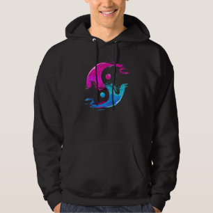 Yin und Yang Qi Gong Tai Chi Synthwave Fusion Wate Hoodie