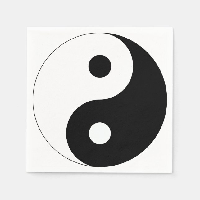 Yin und Yang Serviette (Vorderseite)