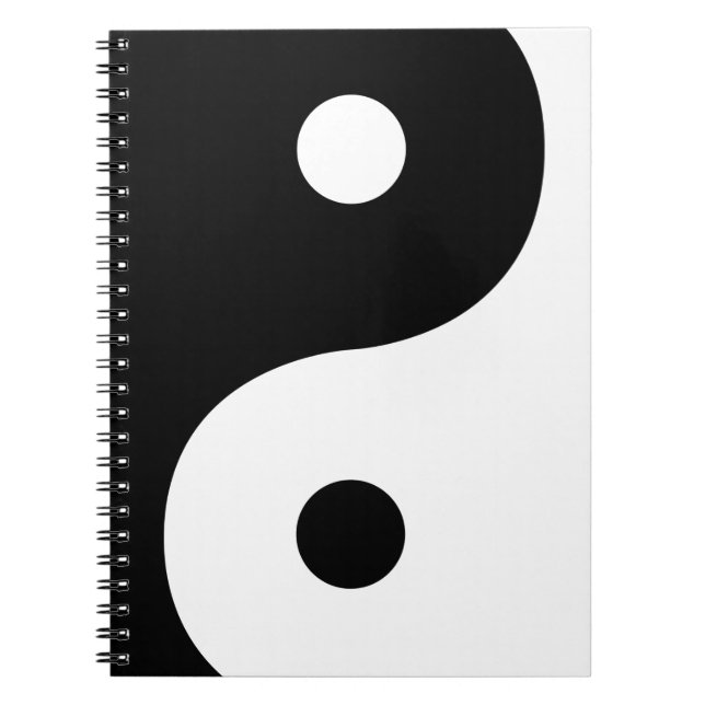 Yin und Yang Sides Notizblock (Vorderseite)