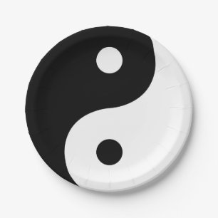 Yin und Yang Sides Pappteller