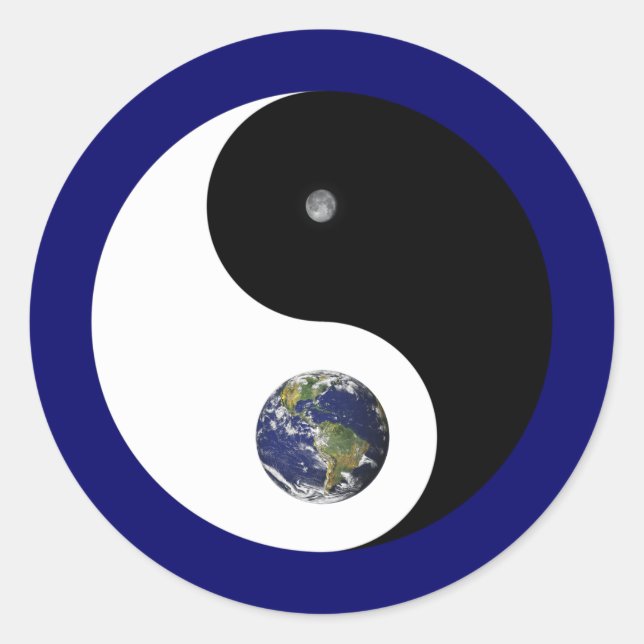 Yin und Yang Sticker (Vorderseite)