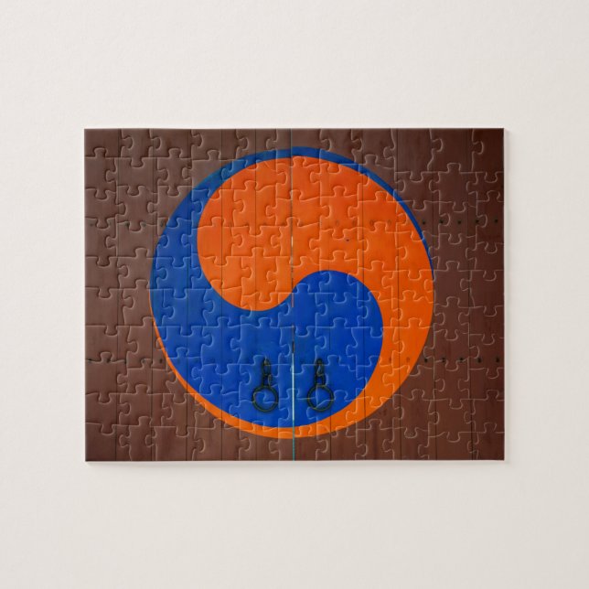 Yin und Yang-Symbol, Südkorea Puzzle (Horizontal)