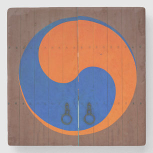 Yin und Yang-Symbol, Südkorea Steinuntersetzer