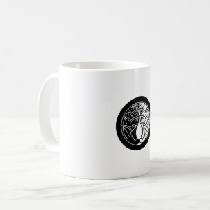 Yin und Yang umarmen japanische Ingwer im Kreis Kaffeetasse