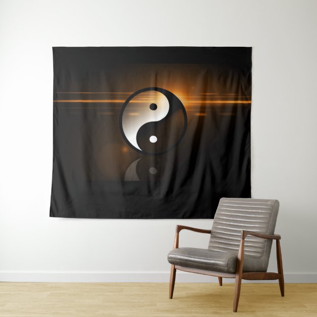 Yin und Yang-Wand-Tapisserie Wandteppich (Beispiel (Horizontal))