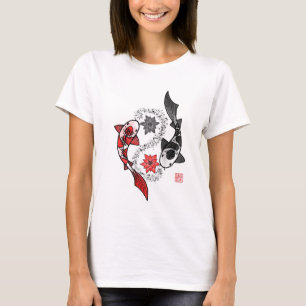 Yin und Yangs Koi Fische T-Shirt