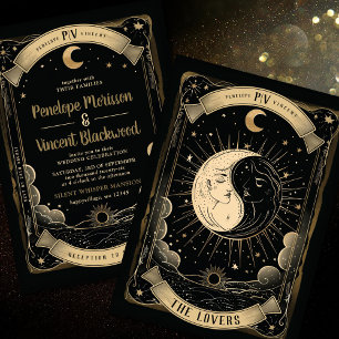 Yin Yang 2 Tarot Hochzeit Einladung