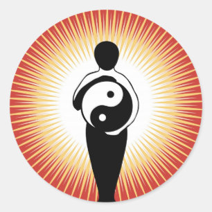 Yin Yang Abbildung Aufkleber