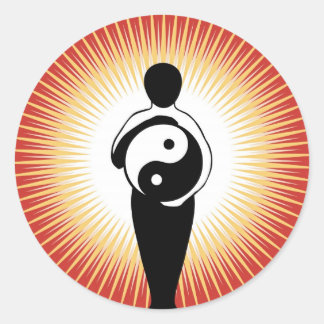 Yin Yang Abbildung Aufkleber