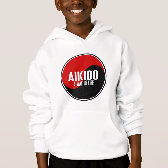 Yin Yang Aikido 1 Hoodie (Vorderseite)
