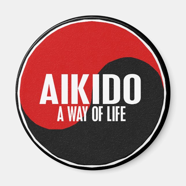 Yin Yang Aikido 1 Magnet (Vorne)