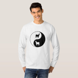 Yin Yang Alpaka-Kunst T-Shirt
