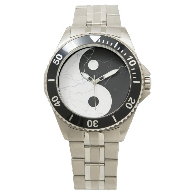 Yin Yang Armbanduhr (Vorderseite)