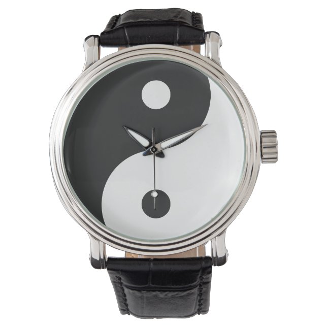Yin Yang Armbanduhr (Vorderseite)