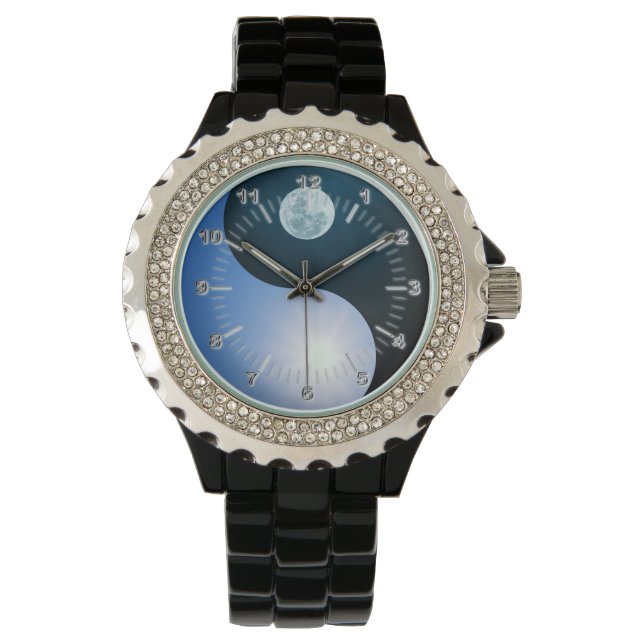 Yin Yang Armbanduhr (Vorderseite)