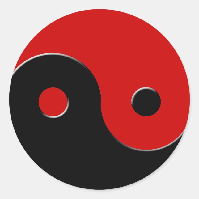 Yin & Yang Asian Symbol Harmony & Balance Stickers (Vorderseite)