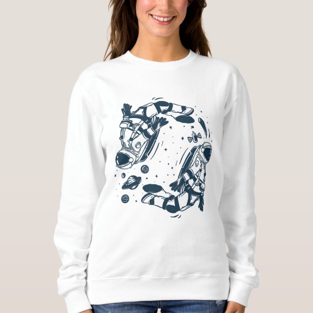 Yin Yang Astronaut Sweatshirt (Vorderseite)